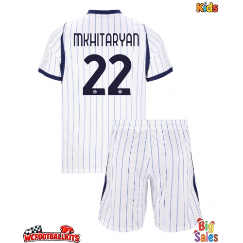 Inter Milan Henrikh Mkhitaryan #22 Replica Away Stadium Kit for Kids 2026-27 Short Sleeve (+ pants)